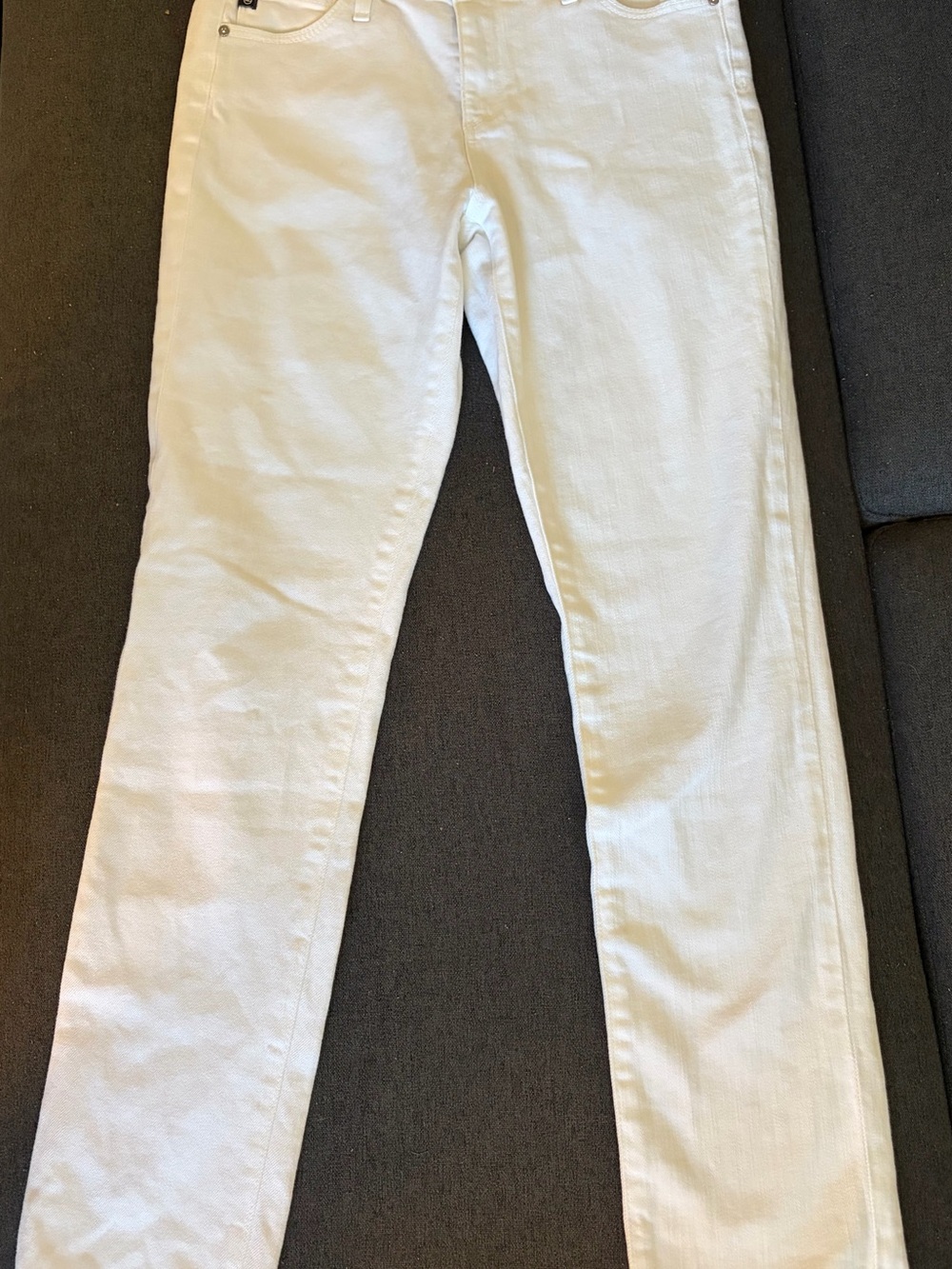Ag Adriano Goldschmied Slim Straight White Men's Jeans